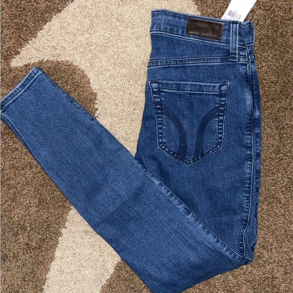 Hollister High-Rise Super Skinny Jeans in Blue